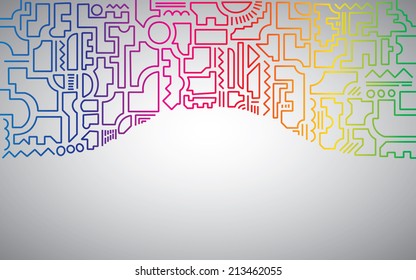 line abstract background
