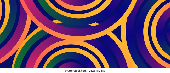 line abstract background, Colorful abstract rerto background featuring vibranti lines in warm and cool tones, wave line