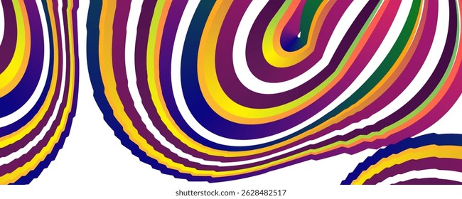 line abstract background, Colorful abstract rerto background featuring vibranti lines in warm and cool tones, wave line
