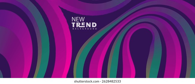 line abstract background, Colorful abstract rerto background featuring vibranti lines in warm and cool tones, wave line