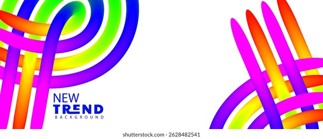 line abstract background, Colorful abstract rerto background featuring vibranti lines in warm and cool tones, wave line