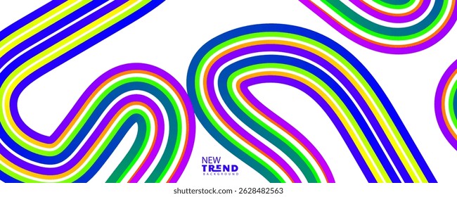 fundo abstrato linha, fundo rerto abstrato colorido apresentando linhas vibranti em tons quentes e frios, linha de onda