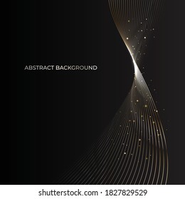 It's a line abstract background illustration of a beautiful curve