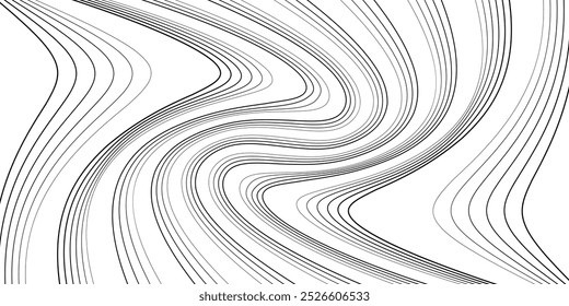 plano de fundo abstrato da linha, mesclagem de linhas, distorcer linha, linha geométrica abstrata para plano de fundo