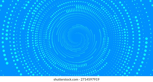 Line abstract background. Spiral logo icon or design element. Black dots on a white background modern texture old