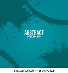 Line abstract background template. Green ink wave wallpaper design pattern. Abstract Grunge pattern illustration