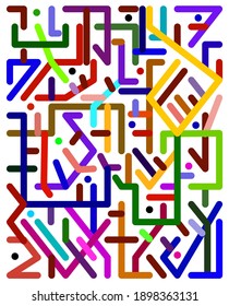 line abstract background template vector illustration.