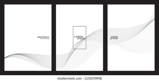 Line Abstract Background Vector Collection.