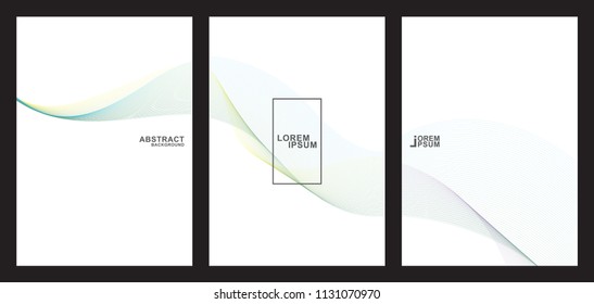Line Abstract Background Vector Collection.