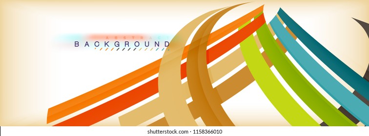 Line abstract background, vector modern template. Vector illustration