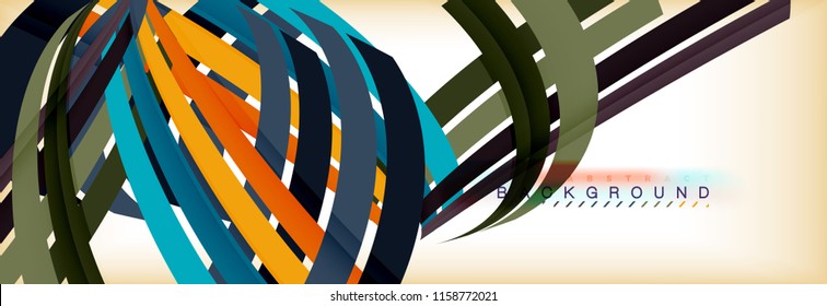 Line abstract background, vector modern template. Vector illustration
