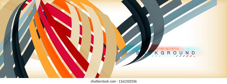 Line abstract background, vector modern template. Vector illustration