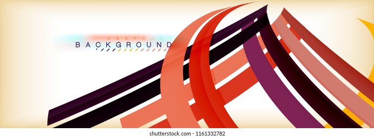 Line abstract background, vector modern template. Vector illustration