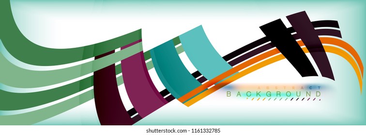 Line abstract background, vector modern template. Vector illustration