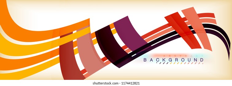 Line abstract background, vector modern template. Vector illustration