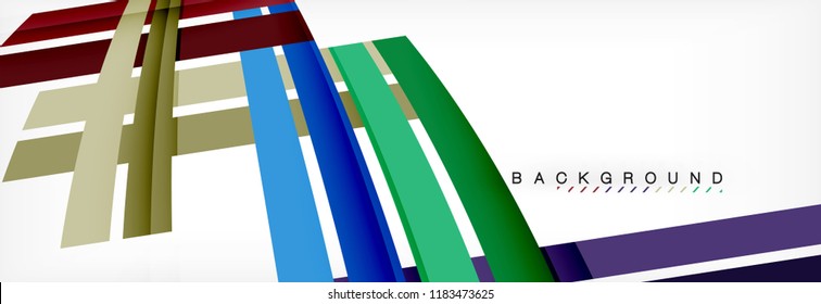 Line abstract background, vector modern template. Vector illustration