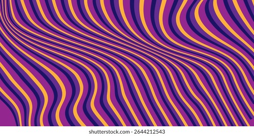 Fundo abstrato linha, violeta, onda laranja, design gráfico criativo para folheto, banner, capa 