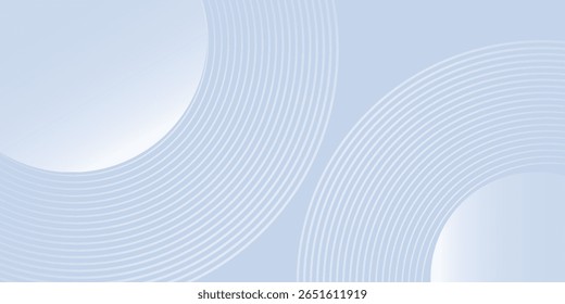 Line Abstract blue modern background with circle elements. Digital technology simple good art