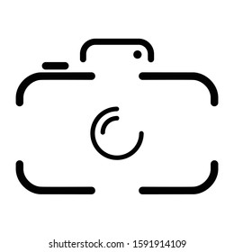 line abstract camera logo designs. designs logo photography vector template
