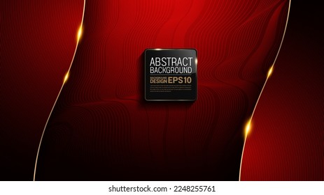 línea curva abstracta ondas de color rojo imagen de fondo, gradiente minimalista, composición para la publicidad de ilustración, aplicación, diseño de pancarta o plantilla.