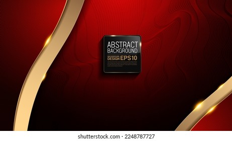 line abstract curve waves red color background image, minimalist gradient, composition for illustration advertising, application, Banner or template design.