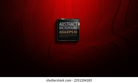 line abstract curve waves red color background image, minimalist gradient, composition for illustration advertising, application, Banner or template design.