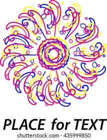 Line abstract flower logo