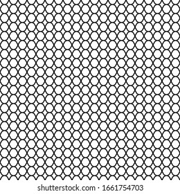 Line Abstract net curve seamless pattern with black color in white background.