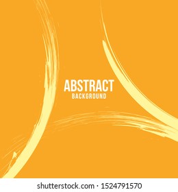Line abstract with orange background template. Orange ink wave wallpaper design pattern.