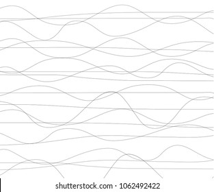 Line abstract pattern with hand drawn lines. wavy striped vector illustration