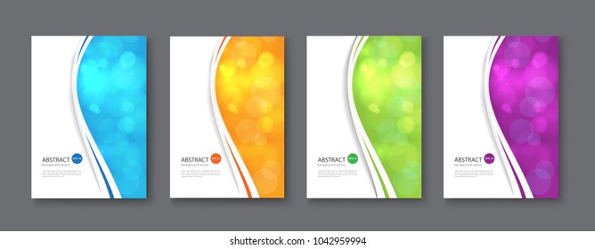 Line abstract set background. Vector illustration.