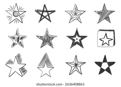 Line abstract sketch of cartoon glow with flash sparkle design geometric icon element figure decorative background art star burst hand drawing vector doodle effect shape bright.

