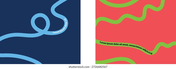 Line Abstract wavy background. flowing shapes in warm colors featuring colorful. fluid wavy lines for a dynamic modern feel. typography for creative wall art design