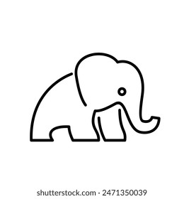 line African indian Elephant Logo Elephant design