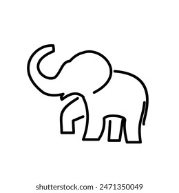 line African indian Elephant Logo Elephant design