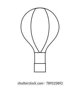 line air balloon fly in the sky transportation