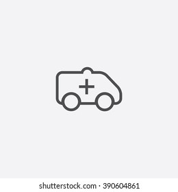 line ambulance Icon