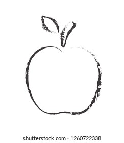 Line apple icon vector illustration isolated on white eps 10