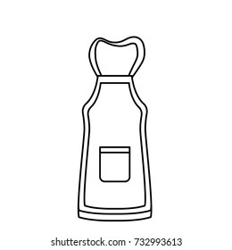 line apron object design style to clean