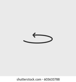 Line Arrow  icon illustration isolated vector sign symbol
