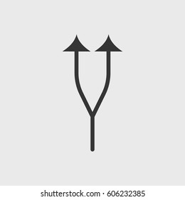 Line arrow icon illustration isolated vector sign symbol