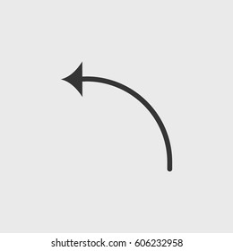 Line arrow icon illustration isolated vector sign symbol