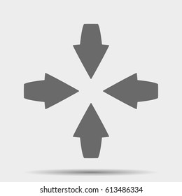 Line arrow icon illustration isolated vector sign symbol