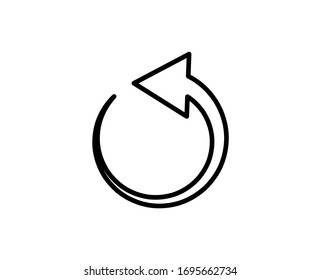 Icono de flecha de línea aislado en fondo blanco. Símbolo de esquema para diseño de sitio web, aplicación móvil, ui. Pictograma de flecha. Ilustración vectorial, derrame editorial. Eps10