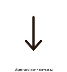 line arrow icon on white background