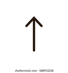line arrow icon on white background