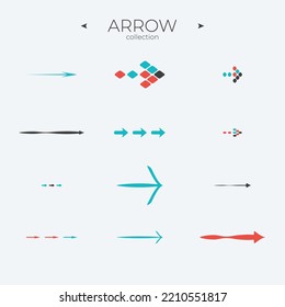 Line Arrow icon set. Line icons collection. Trendy line style. To use in web and mobile UI. Editable vector stroke