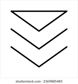 line arrow icon stock illustration 