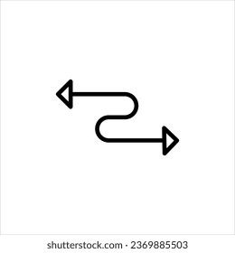line arrow icon stock illustration 