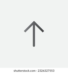 Line Up Arrow Icon Vector Editable Color
